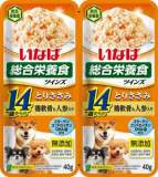 【火曜対象】いなばペットフード　ツインズ　１４歳からのとりささみ　鶏軟骨＆人参入り　８０ｇ