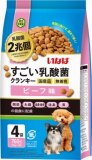 【火曜対象】いなばペット　すごい乳酸菌　クランキー　ビーフ味　１９０ｇ×４袋