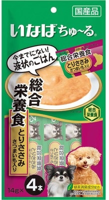 いなばペットフード 犬用ちゅーる 総合栄養食 とりささみさつまいも入り １４ｇ ４本 ネット楽宅便センター ネットで楽宅便