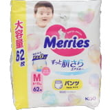 花王 メリーズ ずっと肌さらエアスルー Mサイズ 62枚【パンツ
