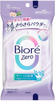 花王 ビオレゼロ さらさらパウダーシート 可憐なフローラルの香り 10