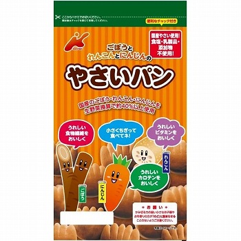 カネ増製菓　ごぼうとれんこんとにんじんのやさいパン　６５ｇ