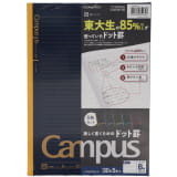 イオン　ノート コクヨ キャンパスノート 5色ドット 6号 B罫 30枚 5冊組