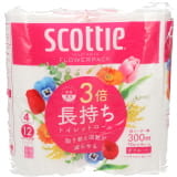 スコッティ　フラワーパック　３倍長持ち　ダブル　７５ｍ×４ロール