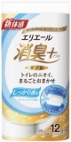 大王製紙　エリエール　消臭＋トイレットテッシュー　フレッシュクリアの香り　ダブル　１２ロール入