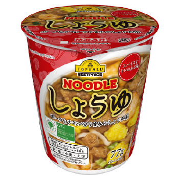 トップバリュ ベストプライス ヌードル しょうゆ ７７ｇ イオン上磯店 ネットで楽宅便