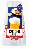 日本デキシー　クリアグラス　ビール　４３０ｍｌ　４枚入