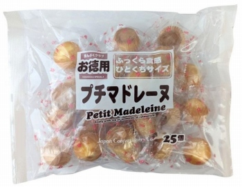 JCC まんぷくクラブ プチマドレーヌ 25個入 | イオン北海道の