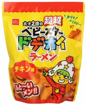 ハッピーターン ベビースタードデカイラーメン ピコラコク旨ミルク 75個 おやつカンパニー 超超ベビースター ドデカイラーメン チキン味