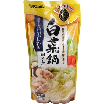 モランボン 白菜鍋用スープ 鶏がら白湯しお味 ７５０ｇ | ネット