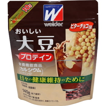 森永製菓 ウイダー おいしい大豆プロテイン ビターチョコ味 １４０ｇ