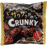 ロッテ　ザクザクやみつきクランキーシェアパック　１２３ｇ（個包装込み）