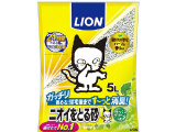 【火曜対象】ライオンペット　ニオイをとる砂　リラックスグリーンの香り　５Ｌ