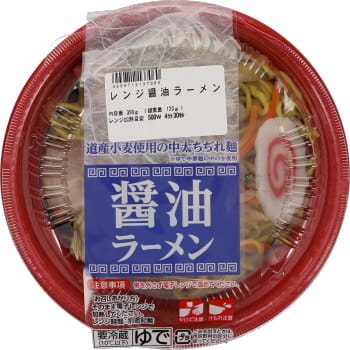 大徳食品 道産小麦使用の中太ちぢれ麺 レンジ醤油ラーメン １パック イオン帯広店 ネットで楽宅便