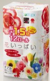 コアレックス　花いっぱい１．５倍巻　ダブル　１２ロール