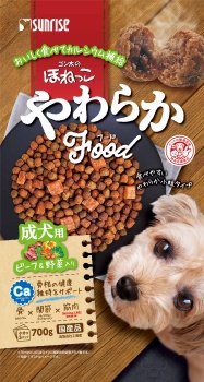 マルカン ゴン太のほねっこ やわらかフード ビーフ 野菜入り 成犬用 ７００ｇ イオン北見店 ネットで楽宅便