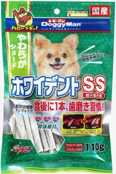 ドギーマンハヤシ ホワイデントスティック ｓｓやわらかショート 犬用 １１０ｇ イオン帯広店 ネットで楽宅便