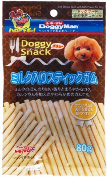 ドギーマンハヤシ ドギースナックバリュー ミルク入りスティックガム 犬用 ８０ｇ イオン釧路昭和店 ネットで楽宅便
