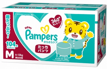 P＆G パンパース さらさらケア クラブパック Mたっち 104枚