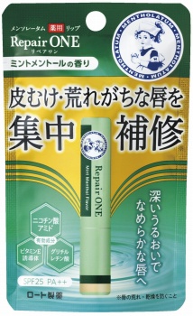 ロート製薬 メンソレータム 薬用リップ リペアワン ミントメントールの香り ２．３ｇ | イオン釧路昭和店 - ネットで楽宅便