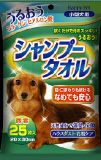 【火曜対象】アースバイオケミカル　ハッピーペット　シャンプータオル　小型犬用　２５枚