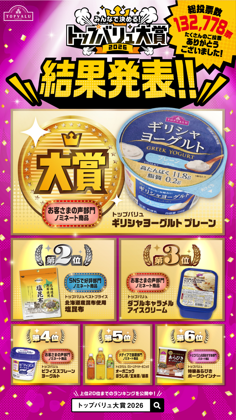 トップバリュ大賞